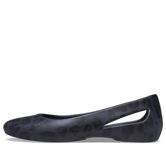 Sandale sport Crocs (WMNS) Deep Blue imprimeu leopard 206210-90L