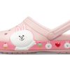 Sandale unisex Crocs x Line Friends Beach Pink 205791-606