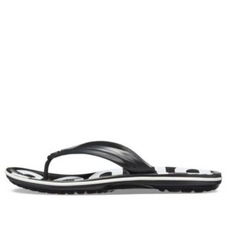 Slapi Crocs Crocband Printed Flip-flops Negru Alb 205943-066