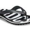 Slapi Crocs Crocband Printed Flip-flops Negru Alb 205943-066