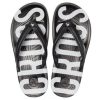 Slapi Crocs Crocband Printed Flip-flops Negru Alb 205943-066