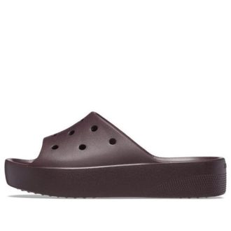 Tobogane clasice cu platformă Crocs (WMNS) „Dark Cherry” 208180-6WD