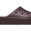 Tobogane clasice cu platformă Crocs (WMNS) „Dark Cherry” 208180-6WD