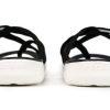 Tobogane Crocs (WMNS) pentru plajă și piscinăPapuci „Black White” 205479-066