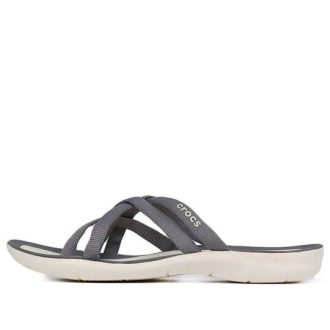 Tobogane Crocs (WMNS) pentru plajă și piscinăPapuci „Grey” 205479-0CT